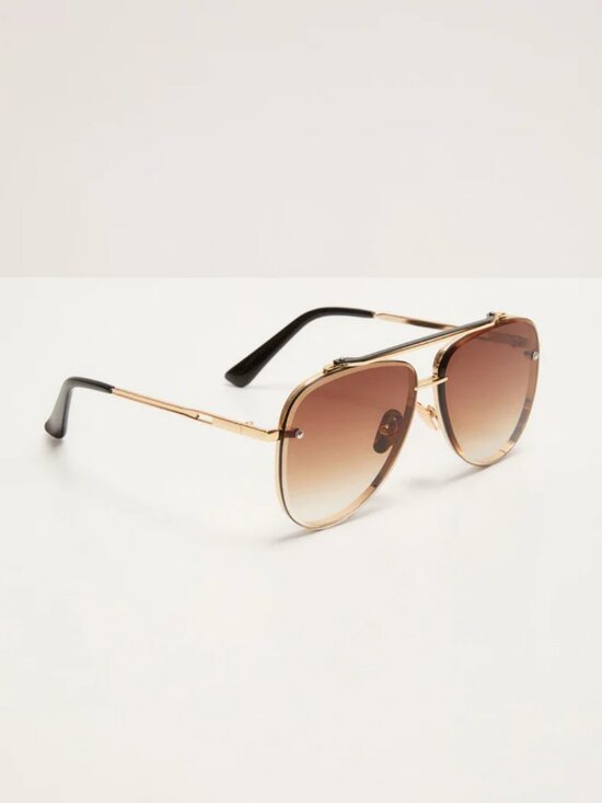 Berlin Ombre Oversized Aviator Sunglasses
